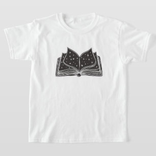 Magisk Öppen Spelbok – Stjärnor och Trolldom T Shirt