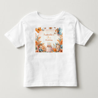 Magisk Orange Fairy-trädgård - födelsedag T Shirt