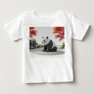 Magisk Pandasstaty Vaknar i Zen-trädgården T Shirt