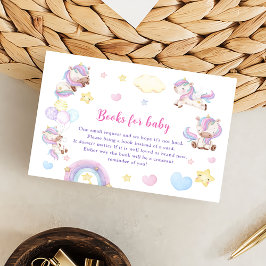 Magisk Pastell Enfärgad Enhörning Regnbåge Födelse Tilläggskort