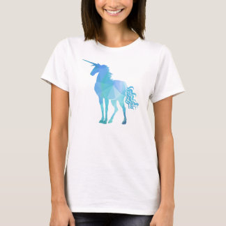 Magisk Polygon Enhörningsdesign Tee