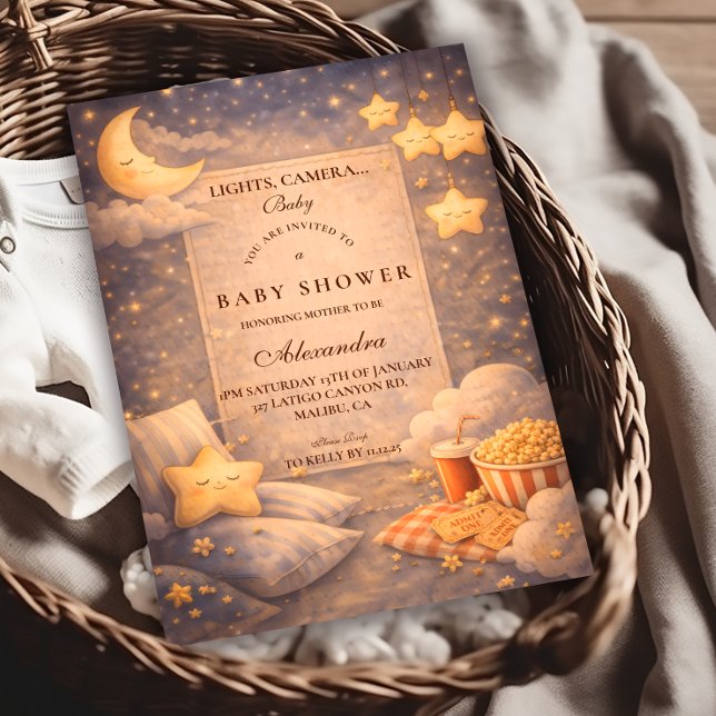 Magisk Popcornfilm Baby Shower Inbjudningar (Skapare uppladdad)