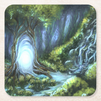 Magisk portal underlägg papper kvadrat