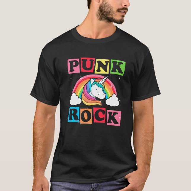 Magisk Punk Rock 1 T Shirt (Framsida)