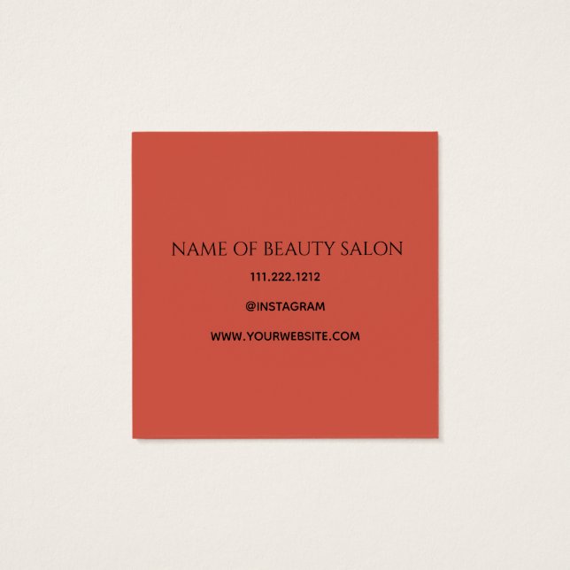 Magisk regnbåge fyrkantigt visitkort (Baksida)