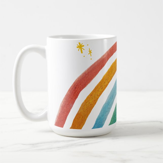 Magisk regnbåge kaffemugg (Vänster)