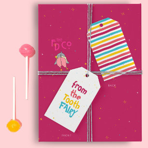 Magisk Roligt Cute från Tand FAIRY Presentetikett