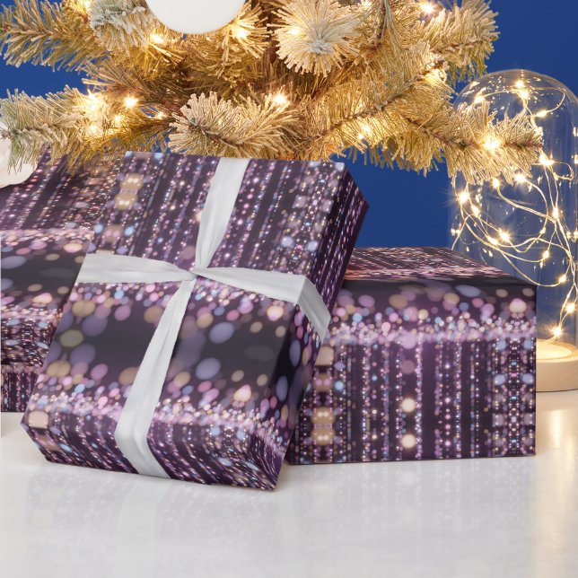 Magisk rosa bakgrund namn Personlig  Presentpapper (Helgdagar)
