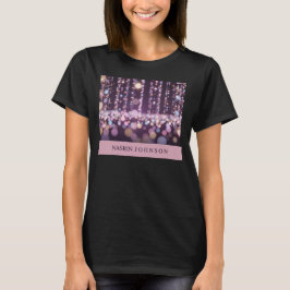 Magisk rosa bakgrund namn Personlig T Shirt