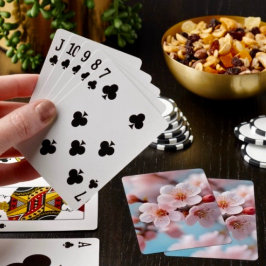 Magisk Rosa Blomning Casinokort
