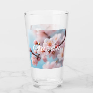 Magisk Rosa Blomning Glaskopp