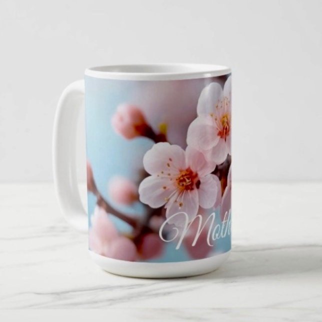 Magisk Rosa Blomning Kaffemugg (Skapare uppladdad)