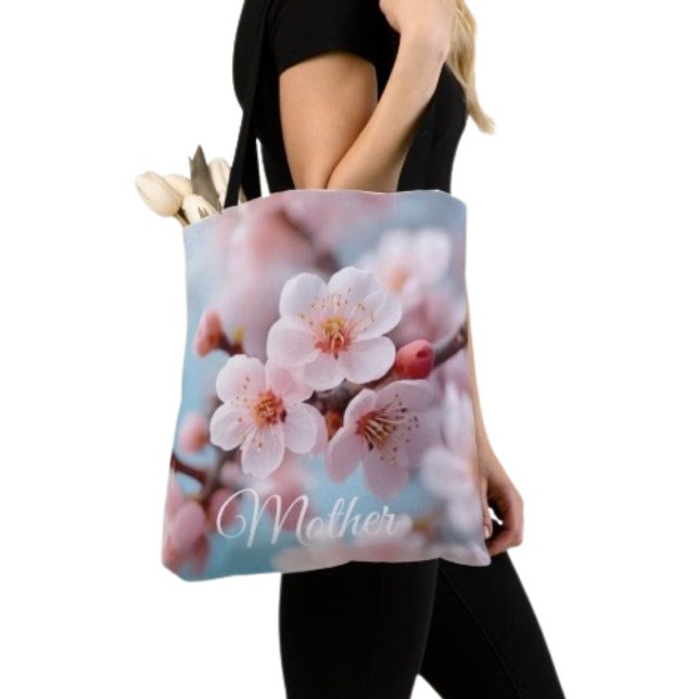 Magisk Rosa Blomning Tygkasse (Chic tote bag for Mom—perfect for errands, shopping, and showing love this Mother’s Day.
)