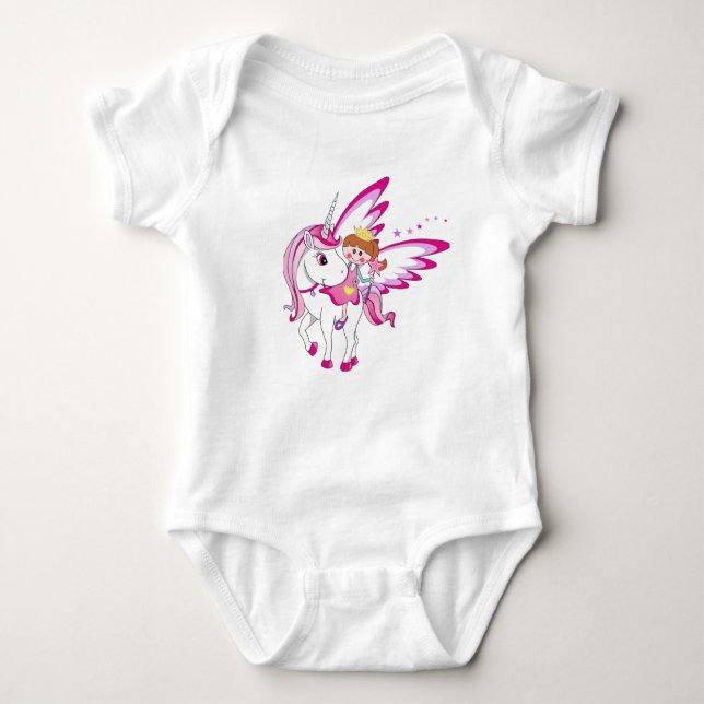 Magisk Rosa Fantasy Design for Girls T Shirt (Framsida)