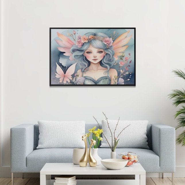 Magisk Sagoblomma AI-konst Vattenfärg  Poster (Skapare uppladdad)