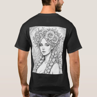 Magisk Sagolinje Art – Dubbelsidig Fae T-Shirt