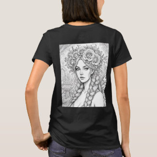 Magisk Sagolinje Art – Dubbelsidig Fae T-Shirt