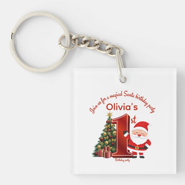 Magisk Santa födelsedagsdesign för barn (Framsidan)