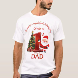 Magisk Santa Födelsedagsdesign för Barn T Shirt