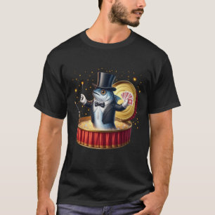Magisk Sardinflykttrick Trollkarl Fiskshow T Shirt
