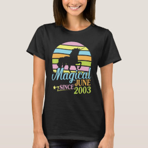 Magisk sedan juni 2003 Grattis på födelsedagen Uni T Shirt