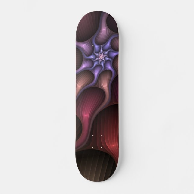 Magisk shiny-Abstrakt, kantad, färglös fak Mini Skateboard Bräda 18,5 Cm (Framsida)