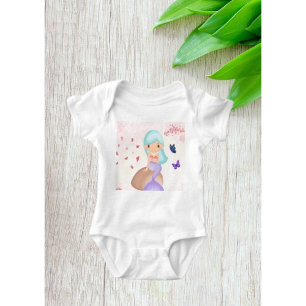 Magisk sjöjungfru baby bodysuit – Söt undervattens T Shirt