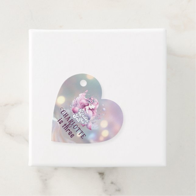 Magisk Sjöjungfru Barns Födelsedagsfest Gåvor Etiketter (På plats)