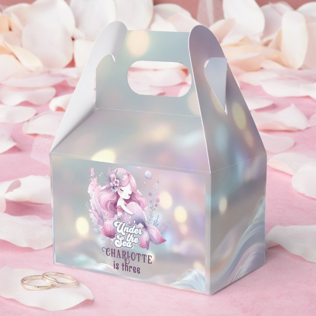 Magisk Sjöjungfru Barns Födelsedagsfest Presentaskar (Bröllop)