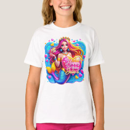 Magisk Sjöjungfru Birthday Delight, födelsedagspre T Shirt