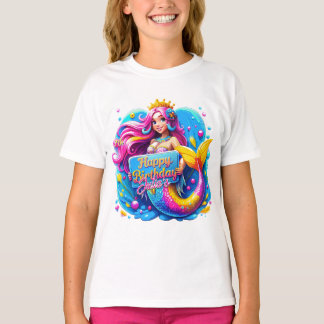 Magisk Sjöjungfru Birthday Delight, födelsedagspre T Shirt