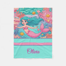 Magisk Sjöjungfru Blanket Fleecefilt