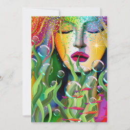 Magisk Sjöjungfru Julkort