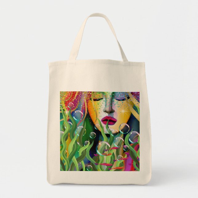 Magisk Sjöjungfru Tygkasse (Framsidan)