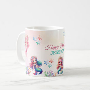 Magisk Sjöjungfru under havsbotten Kaffemugg