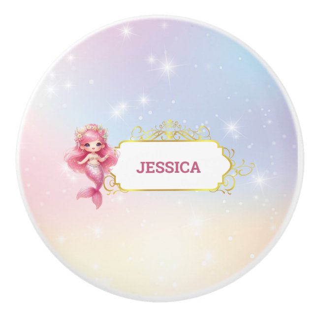 Magisk Sjöjungfru under havsbotten Knopp (Framsidan)