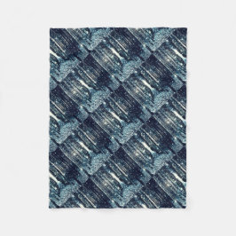 Magisk Skog Teal Grå Elegans Fleecefilt