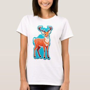 Magisk Skogsmark med Hjort T Shirt