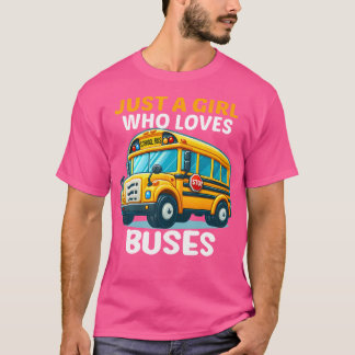 Magisk Skolbuss För Barn En Tjej Som älskar  T Shirt