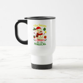 Magisk Snöman Jul Isolerad Pendlarpresent Resemugg