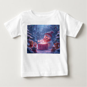 Magisk Snömannen Julpresent Scen T Shirt