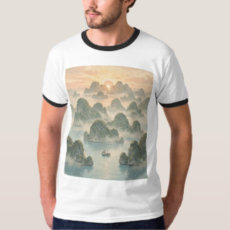 Magisk soluppgång i Raja Ampat i vintage-stil T Shirt