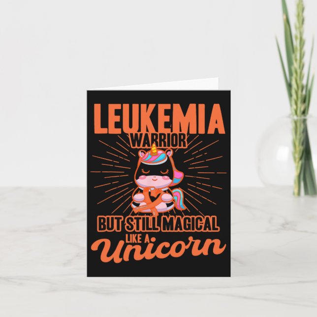 Magisk som en enhjörning leukemi medvetenhet  kort (Framsida)