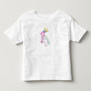 Magisk Söt Enhörning Födelsedagsfest Fantasy Firan T Shirt