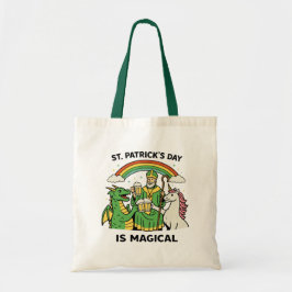 Magisk St. Patricks Day Drakens Unikorn Ölskål Tygkasse
