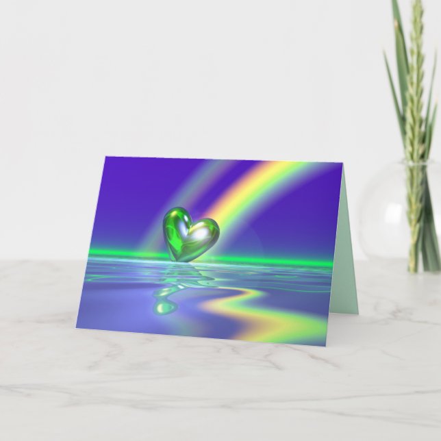 Magisk Sts Patrick daghjärta Kort (Framsida)