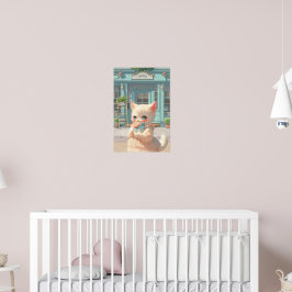 Magisk Suckers: Bao Bao Baby Cat Söt Butik Poster