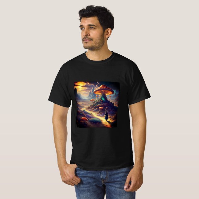 Magisk Svamp Planet  T Shirt (Hel framsida)