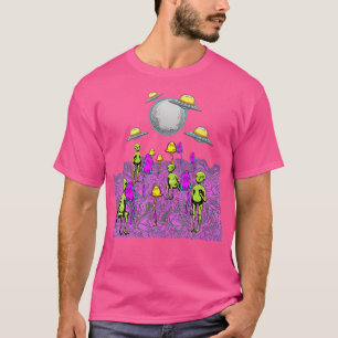 Magisk Svamp Psykedelisk Alien Tripp Shroom Edm G T Shirt