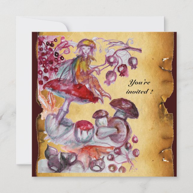 MAGISK SVAMPKREMPUFF PARCHMENT INBJUDNINGAR (Framsida)